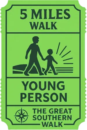 5 Miles Shorter Walk (Young Person)